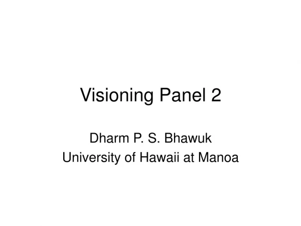 Visioning Panel 2