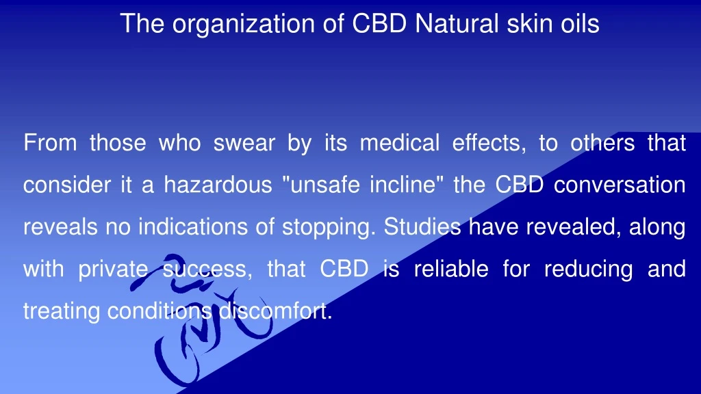 the organization of cbd natural skin oils