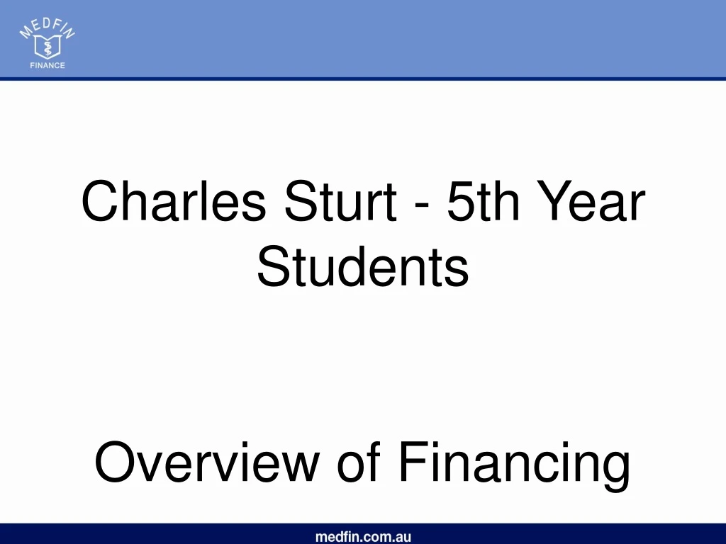 charles sturt 5th year students overview