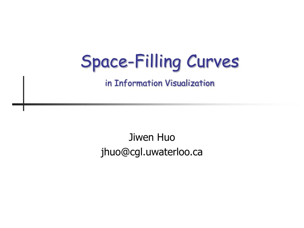 space filling curves in information visualization