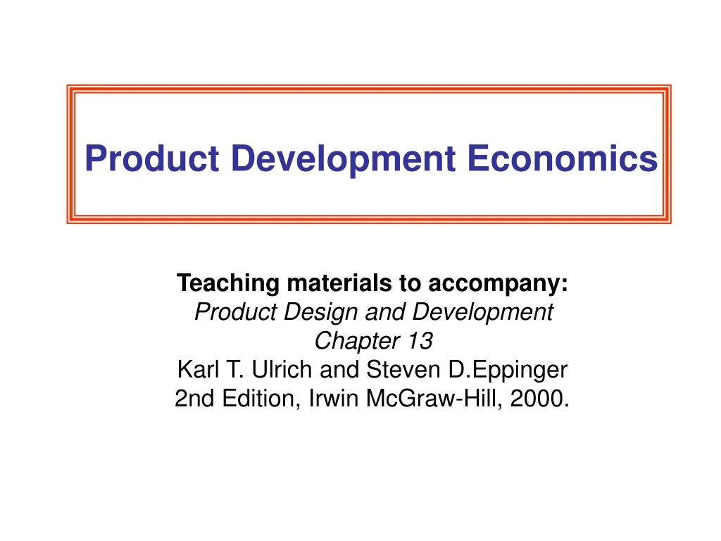 teaching materials to accompany product design
