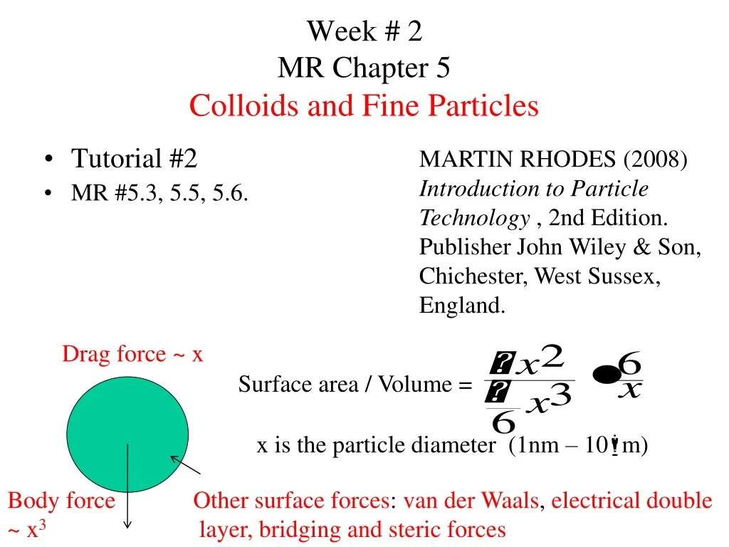 week 2 mr chapter 5 colloids and fine particles
