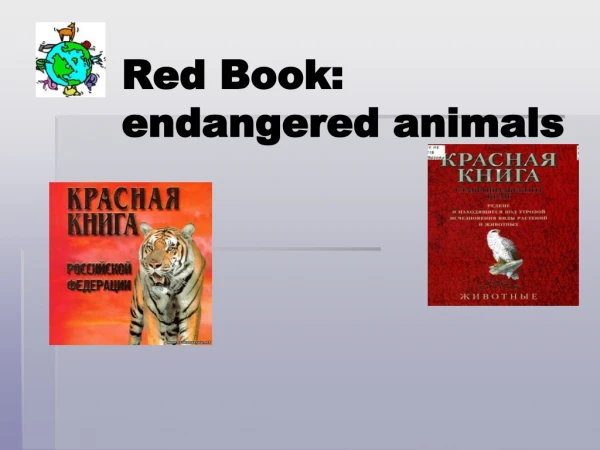 Red Book: endangered animals