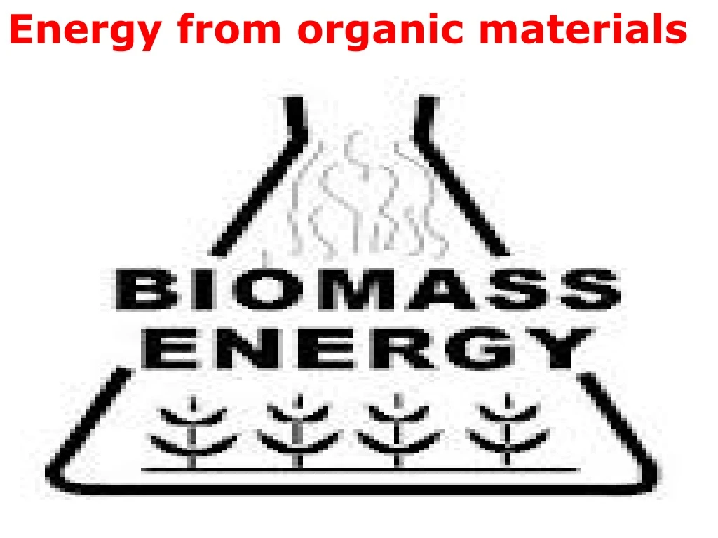 energy from organic materials