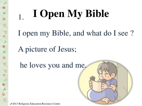 I Open My Bible