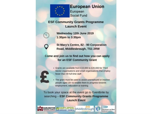 European Social Fund (ESF) Community Grant Programme