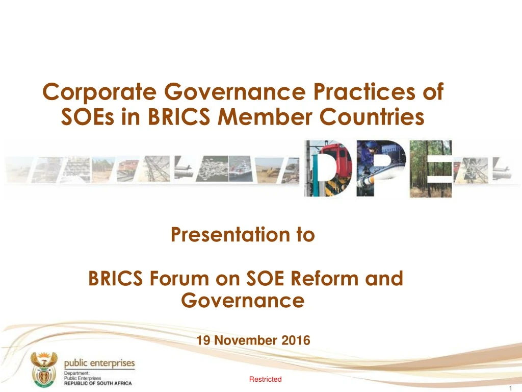 corporate governance practices of soes in brics