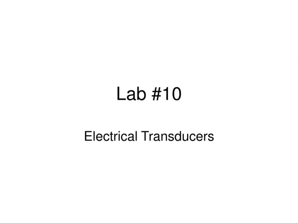Lab #10