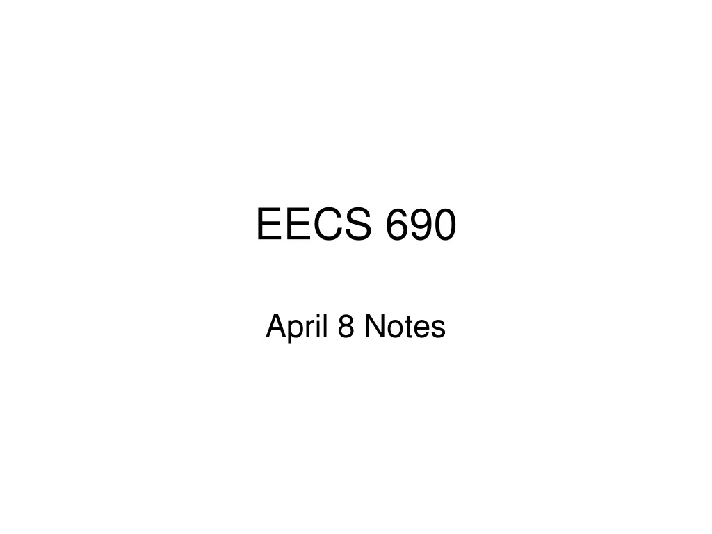 eecs 690