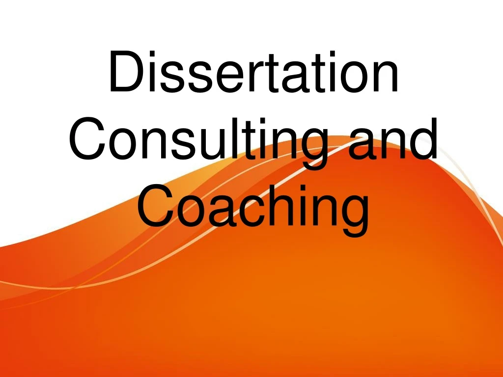 dissertation consulting and coaching