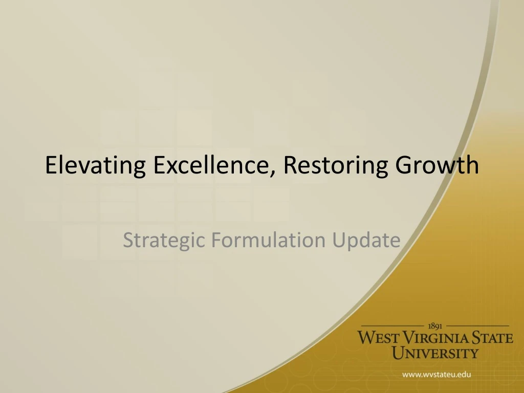 elevating excellence restoring growth