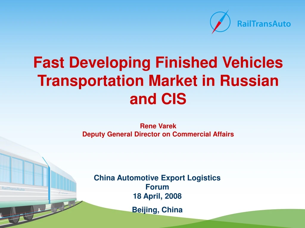 fast developing finished vehicles transportation