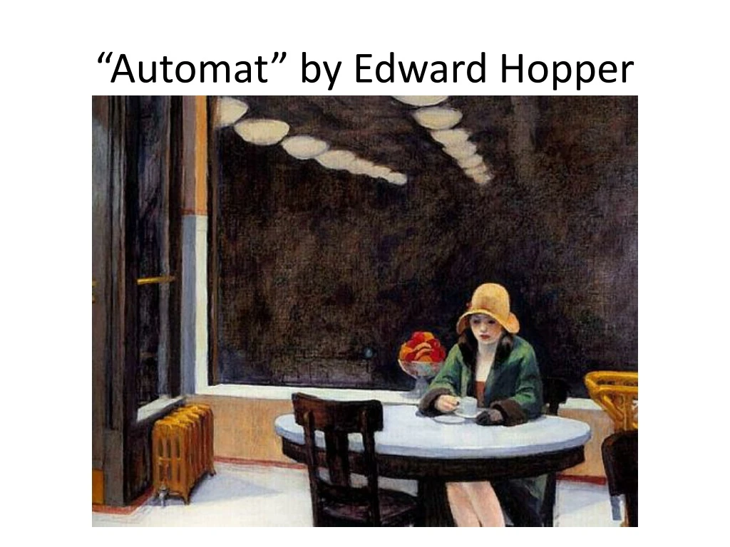 automat by edward hopper