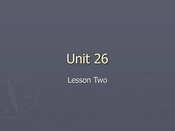 Unit 26