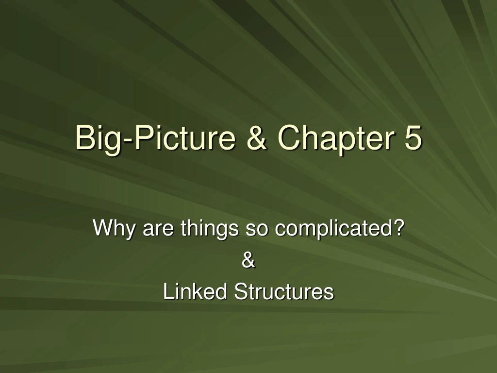 big picture chapter 5