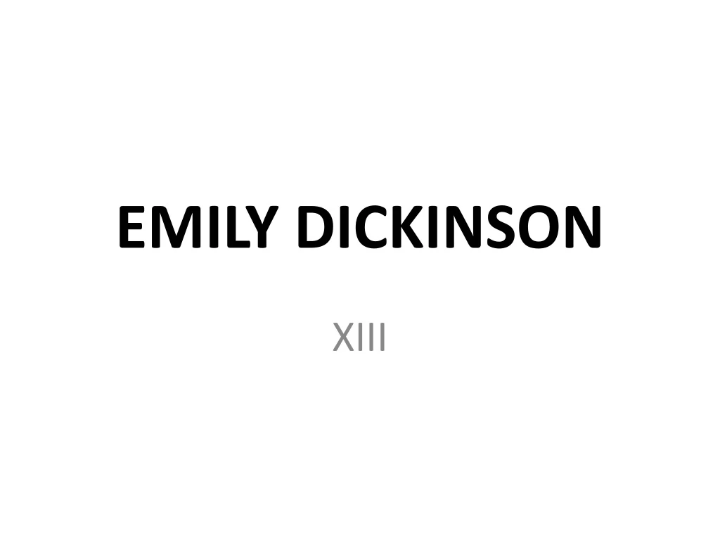 emily dickinson