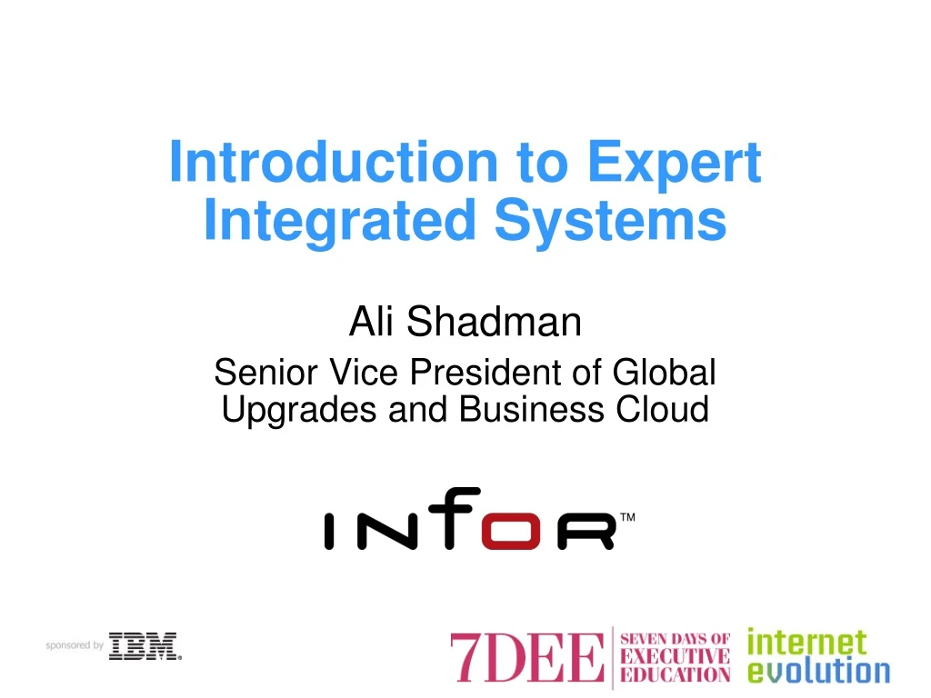 introduction to expert integrated systems