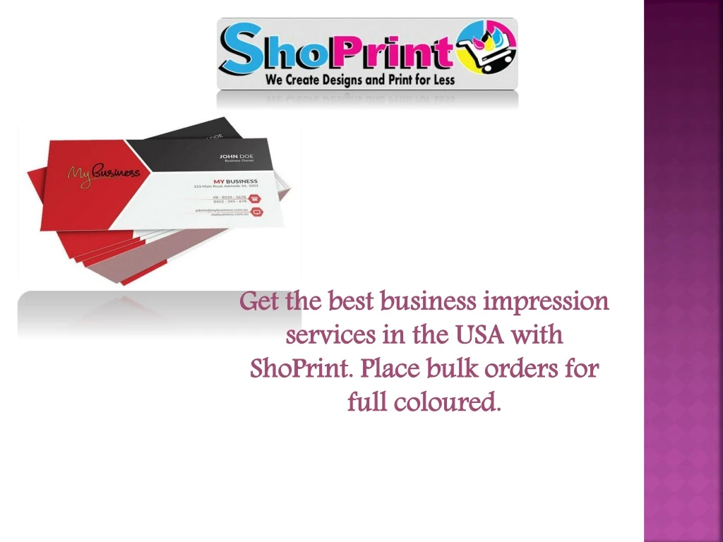 get the best business impression services