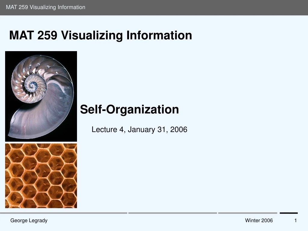 mat 259 visualizing information