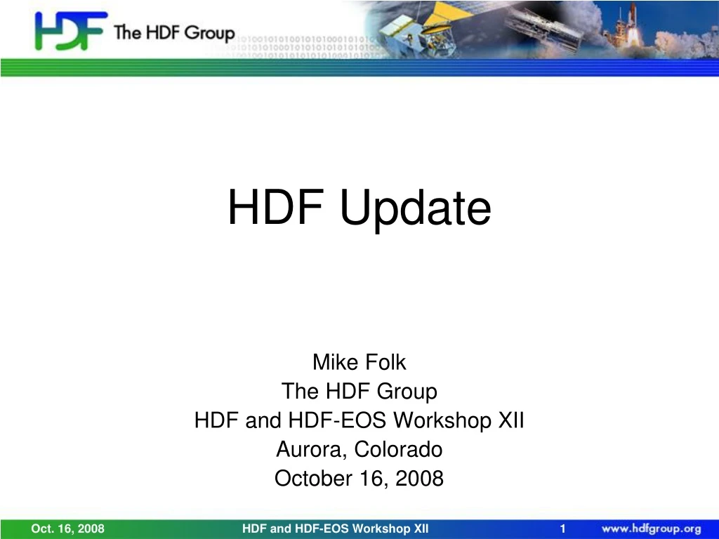 hdf update