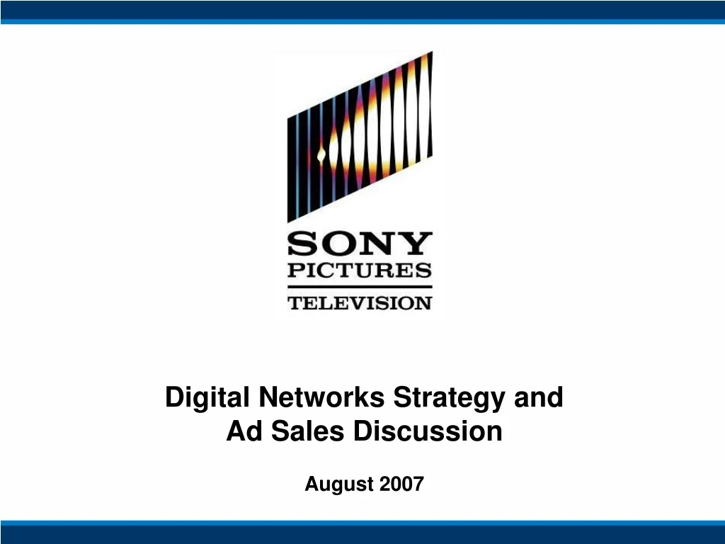 digital networks strategy and ad sales discussion