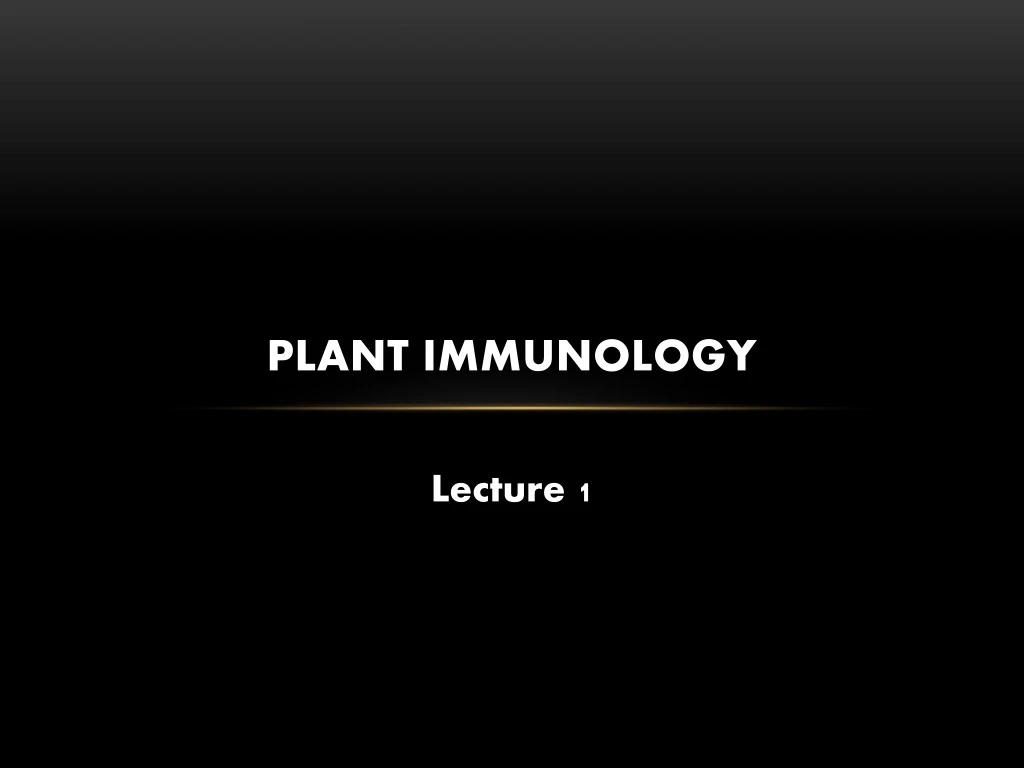 plant immunology