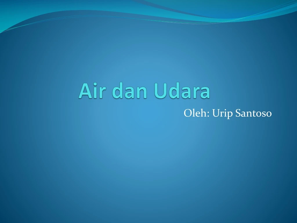 air dan udara