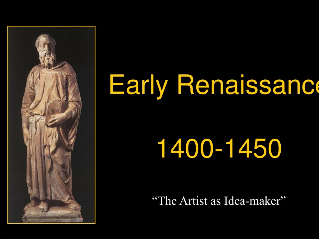 early renaissance 1400 1450