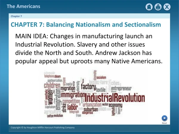 CHAPTER 7: Balancing Nationalism and Sectionalism