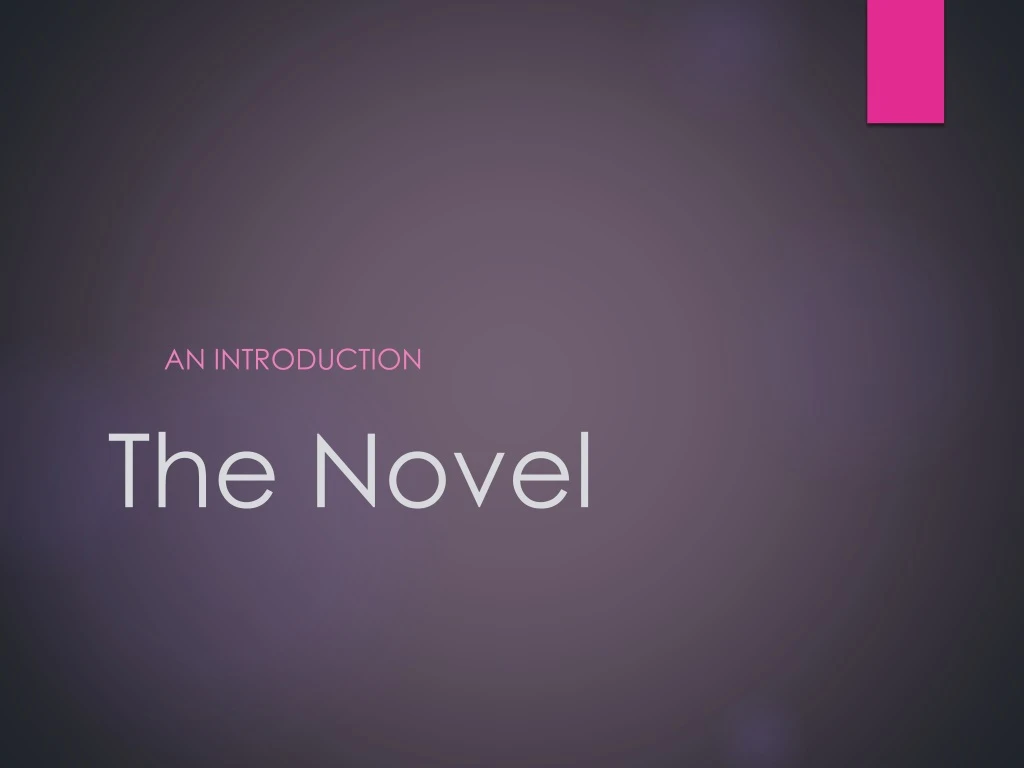 the novel