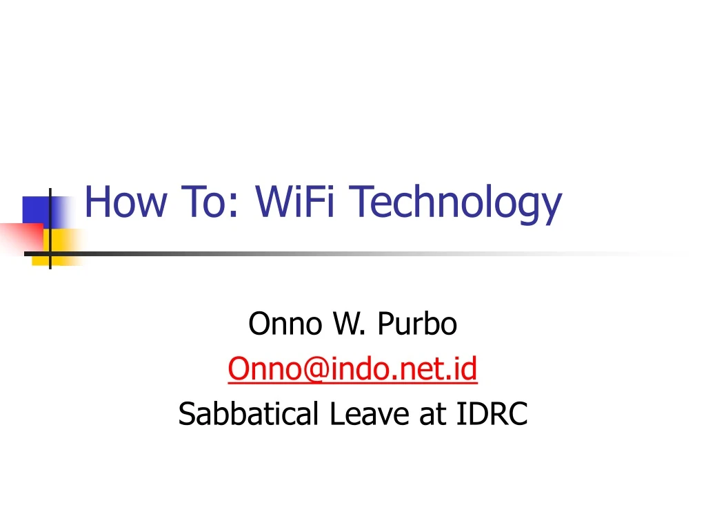 how to wifi technology