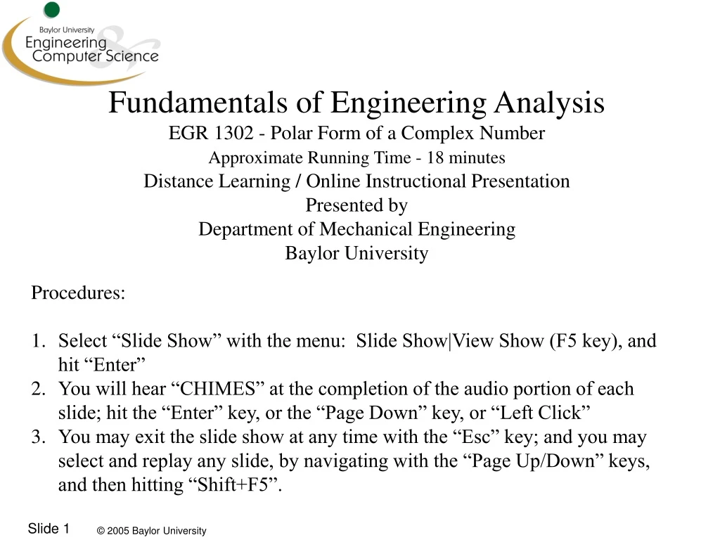 fundamentals of engineering analysis egr 1302