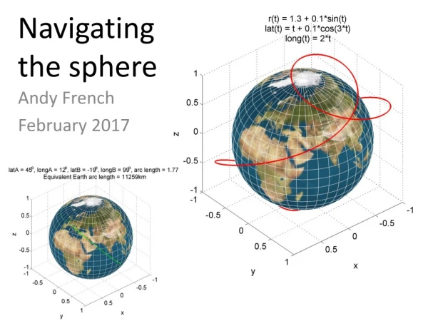 Navigating the sphere