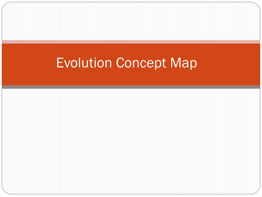 evolution concept map
