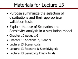 Materials for Lecture 13