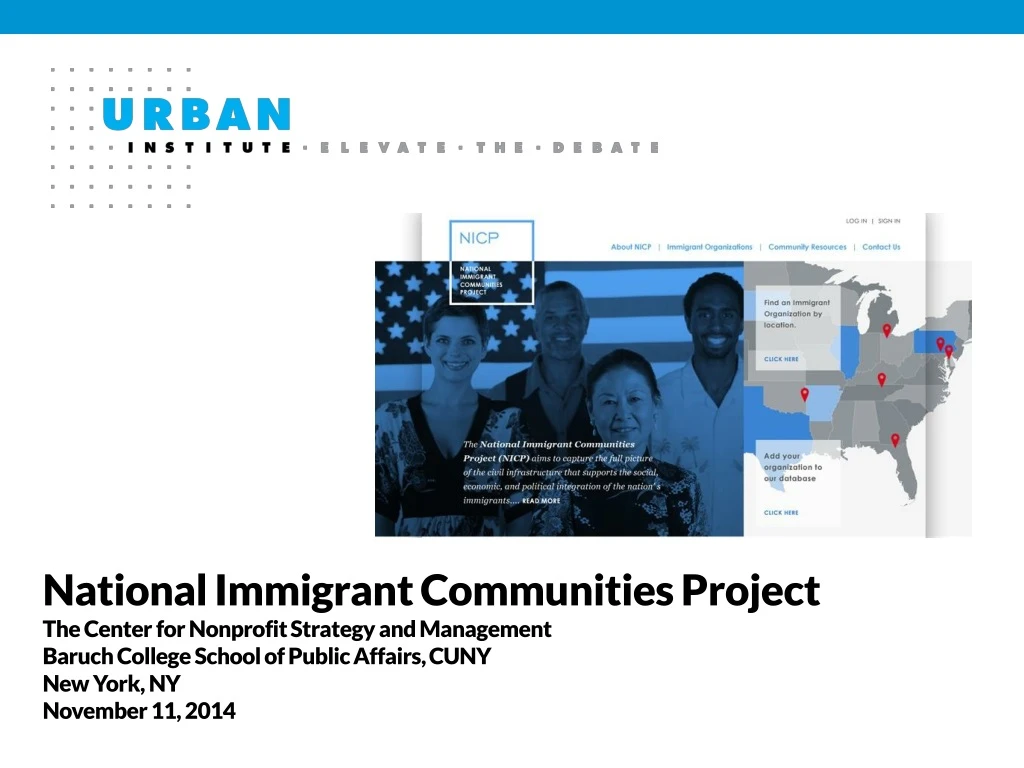 national immigrant communities project the center