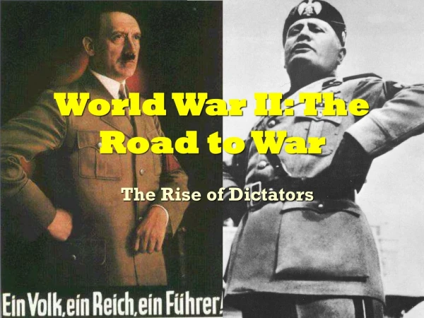 World War II: The Road to War