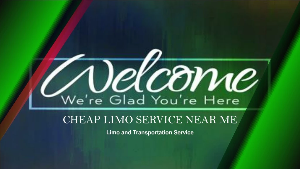 cheap limo service near me