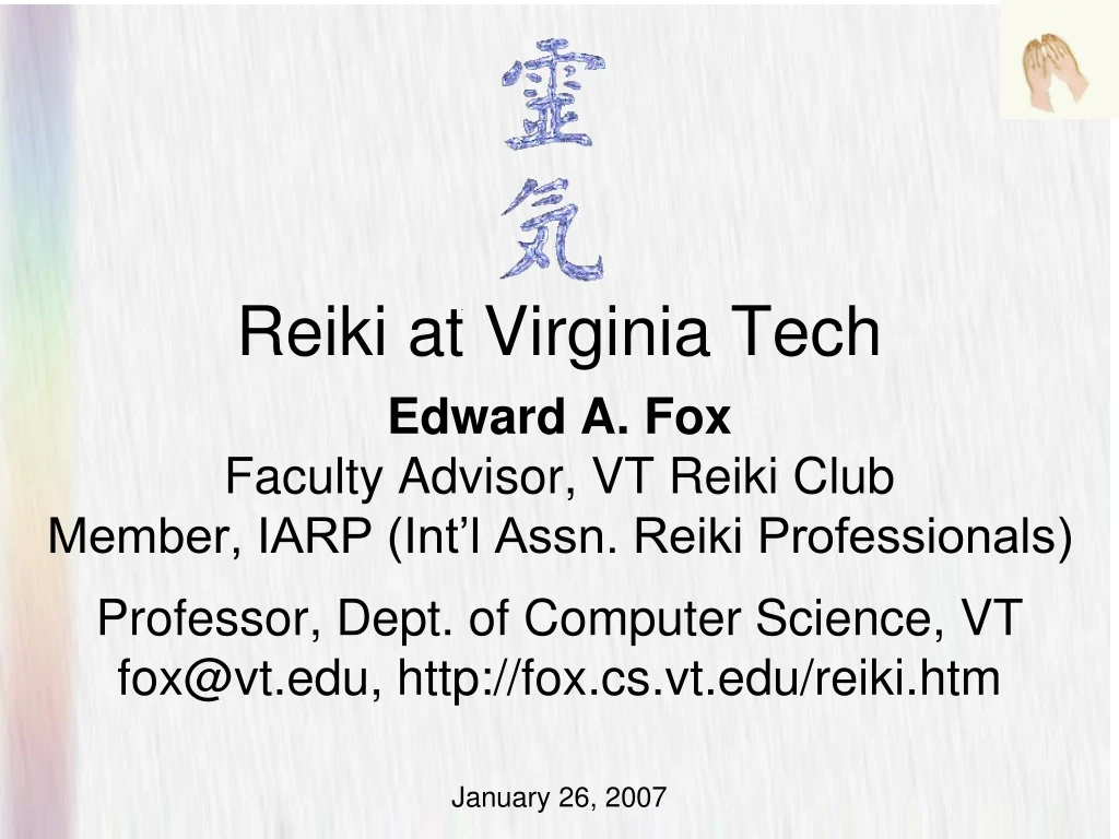 reiki at virginia tech