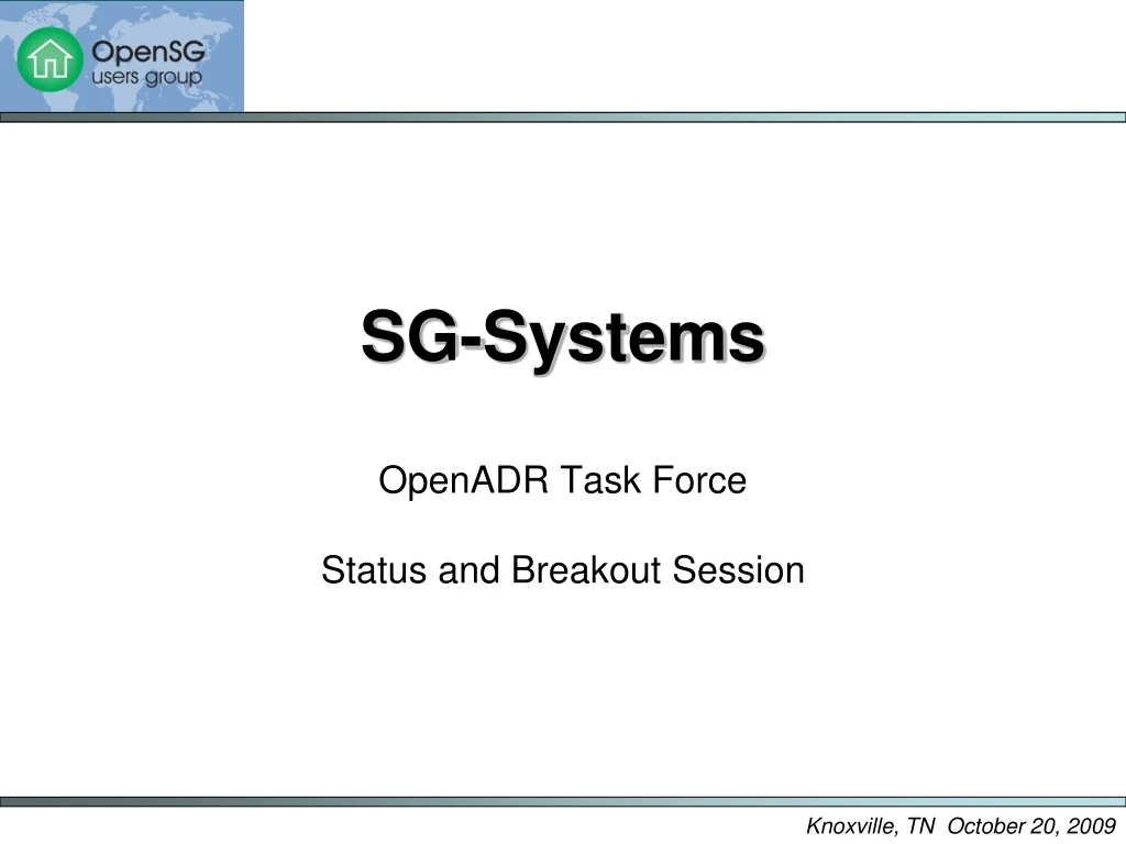 sg systems