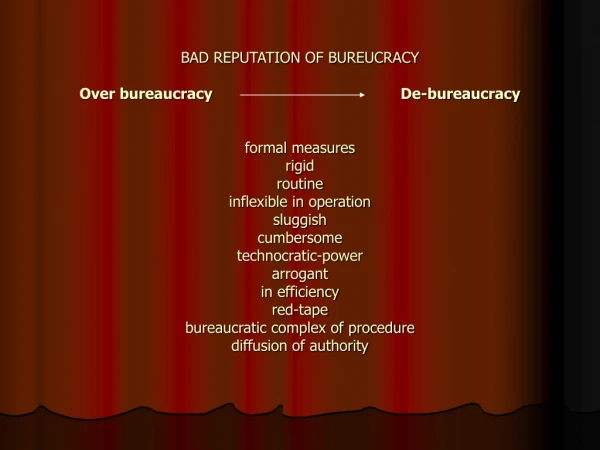 Model of Bureucracy