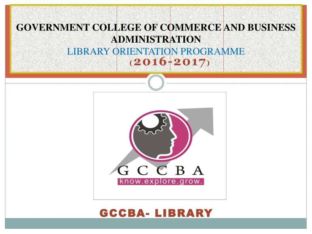 government college of commerce and business