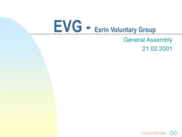 EVG - Esrin Voluntary Group