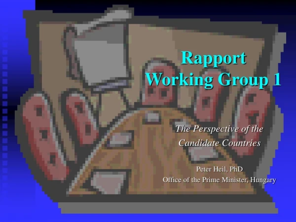 Rapport Working Group 1
