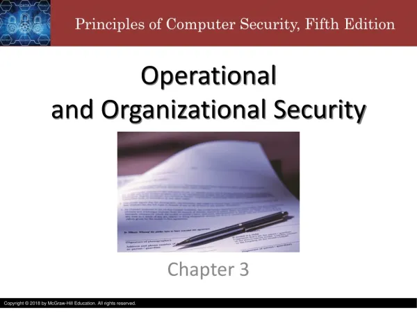 Operational and Organizational Security