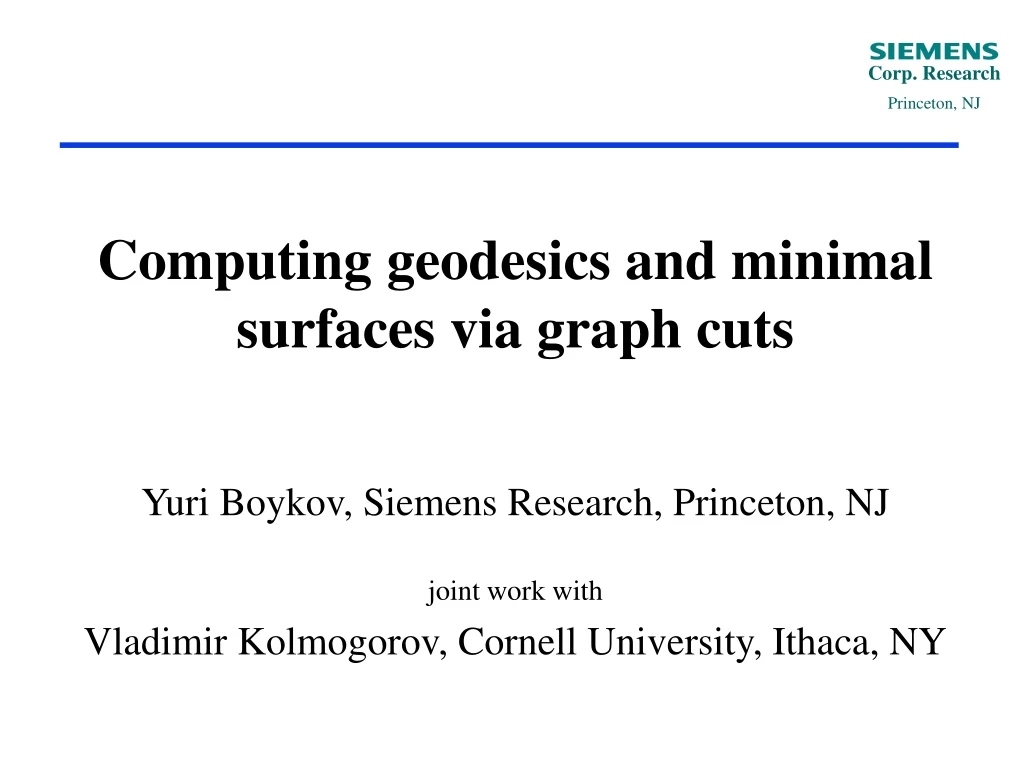 computing geodesics and minimal surfaces