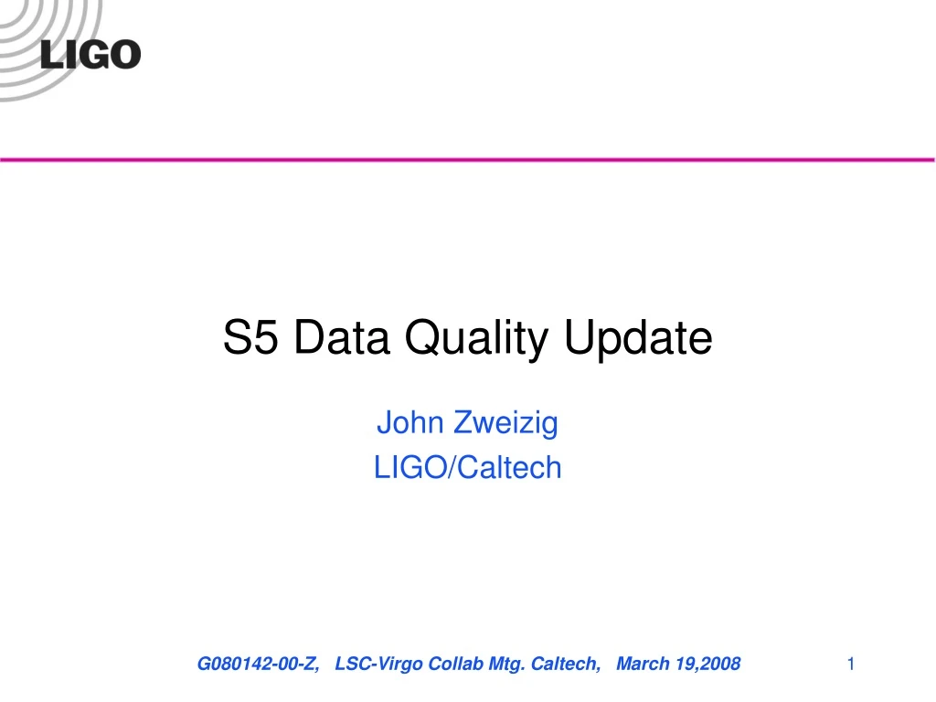 s5 data quality update