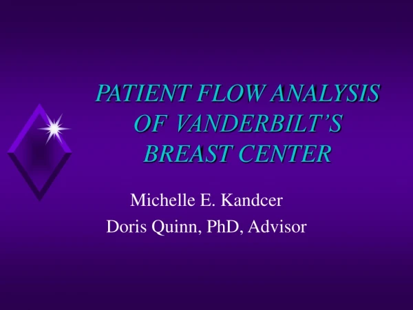 PATIENT FLOW ANALYSIS OF 	VANDERBILT’S BREAST CENTER