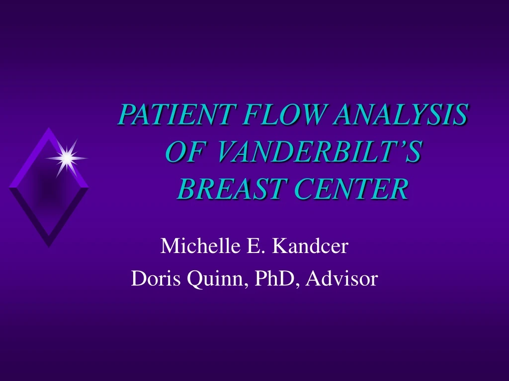 patient flow analysis of vanderbilt s breast center