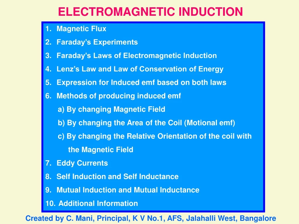 electromagnetic induction